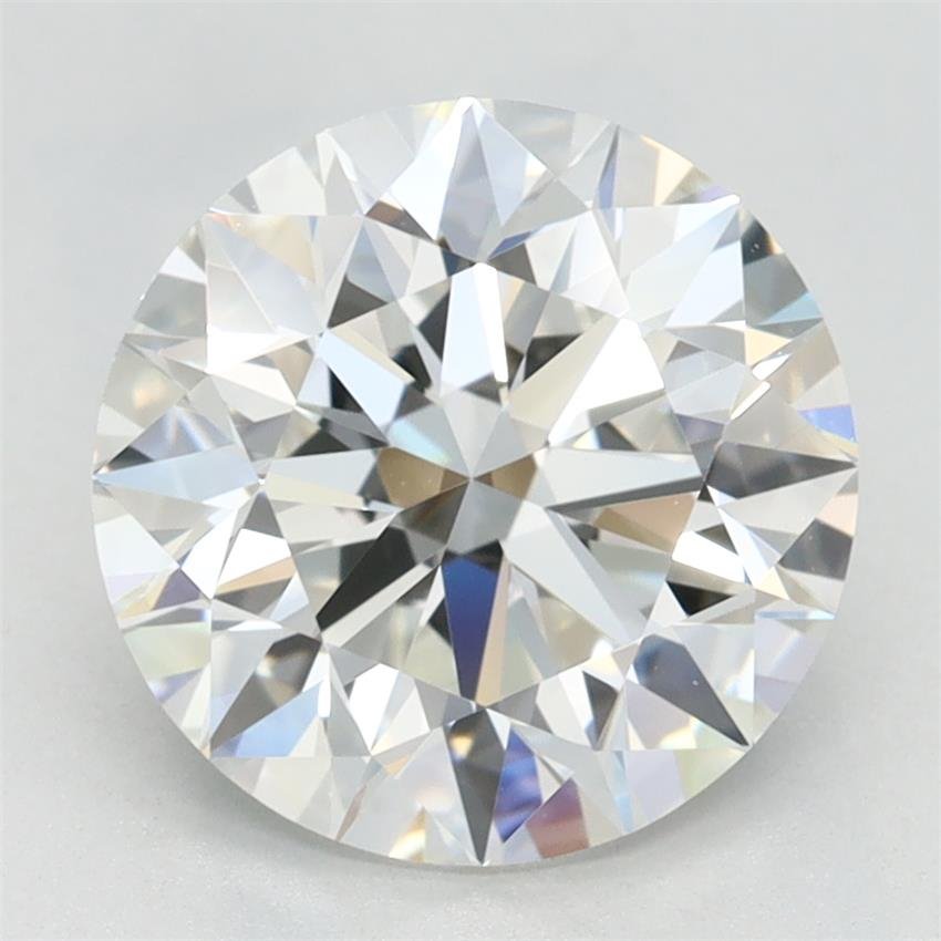 2.64ct F IF Excellent Cut Round Lab Grown Diamond