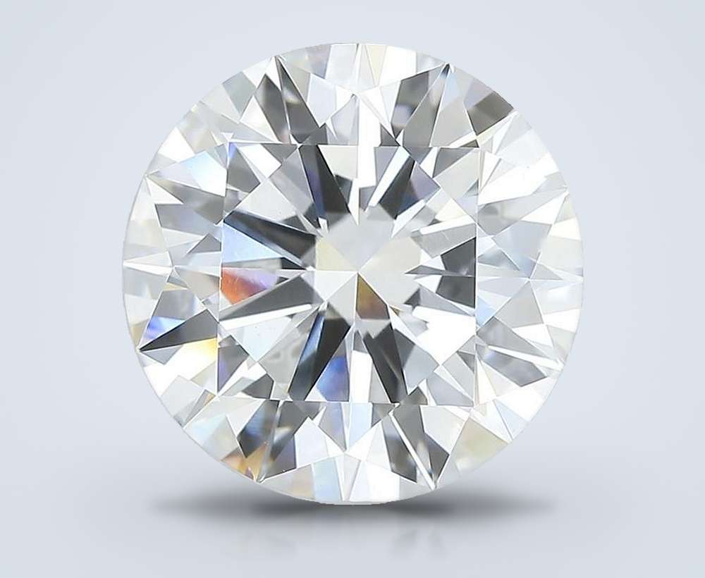 6.59 Carat Round Lab Diamond