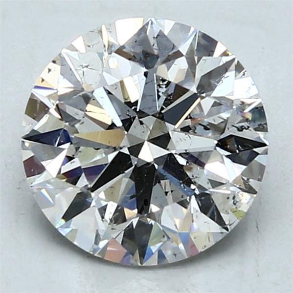 3.05ct E SI2 Rare Carat Ideal Cut Round Diamond