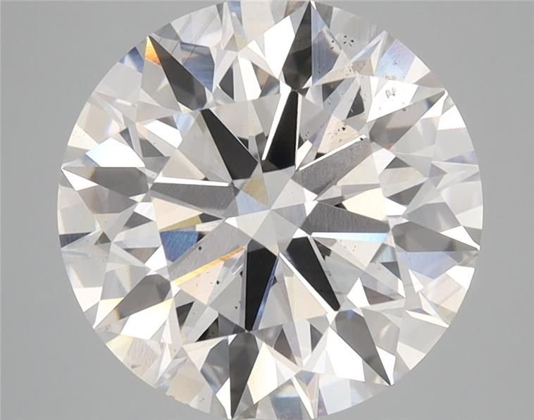 5.01ct F SI1 Rare Carat Ideal Cut Round Lab Grown Diamond