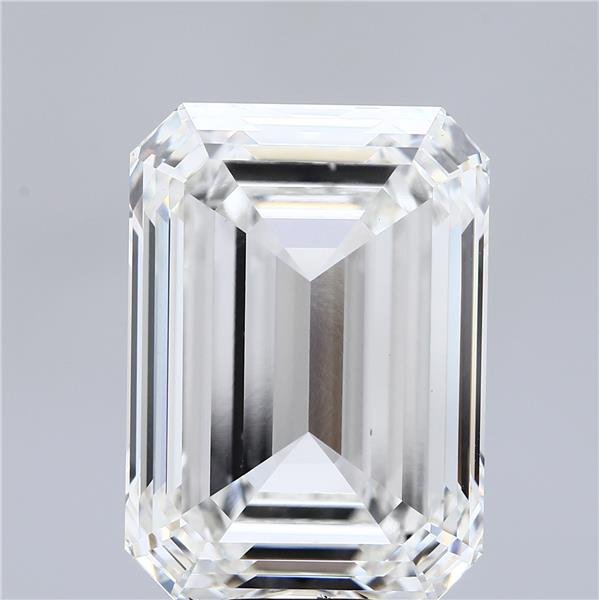 20.07ct G VS2 Rare Carat Ideal Cut Emerald Lab Grown Diamond