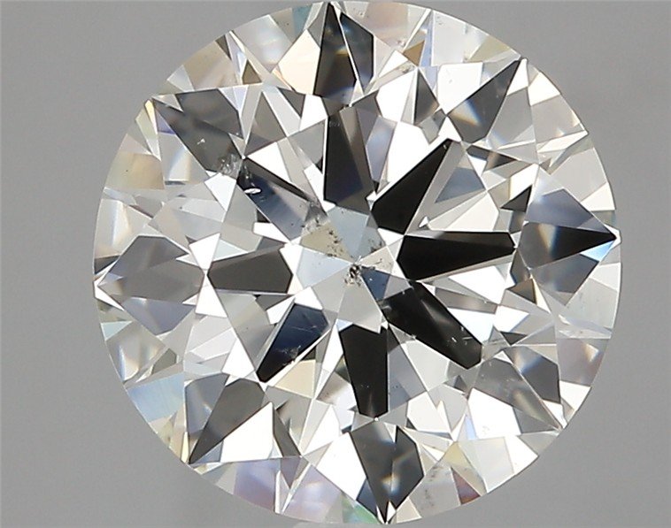 4.02ct J SI2 Rare Carat Ideal Cut Round Diamond