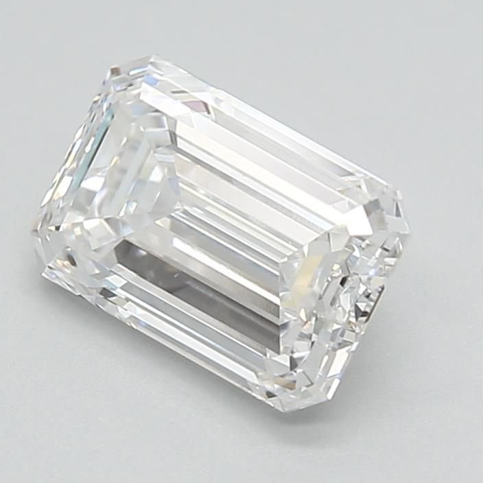 1.70ct E VVS2 Rare Carat Ideal Cut Emerald Lab Grown Diamond