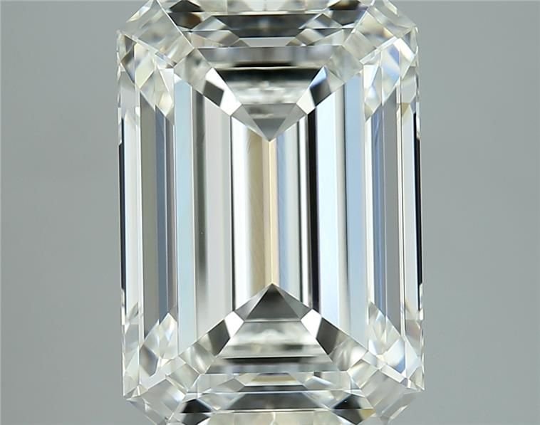 5.23ct J VVS2 Rare Carat Ideal Cut Emerald Diamond