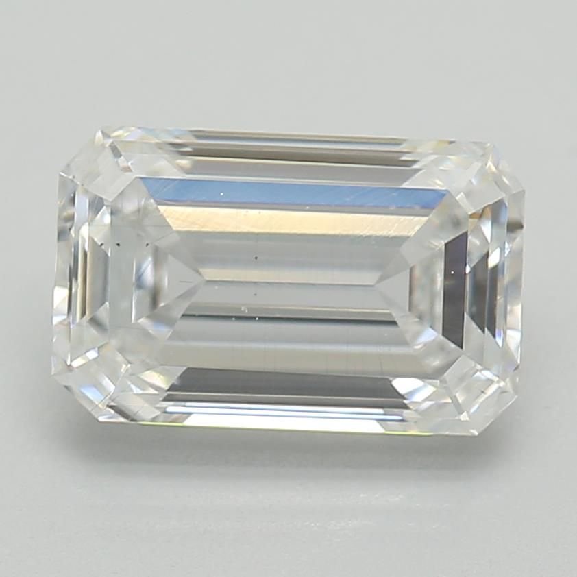 1.09ct E SI1 Rare Carat Ideal Cut Emerald Lab Grown Diamond