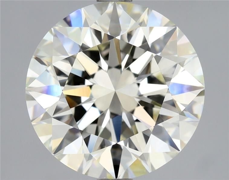 3.01ct K VVS2 Rare Carat Ideal Cut Round Diamond