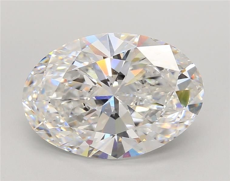 5.79ct E VS1 Rare Carat Ideal Cut Oval Lab Grown Diamond