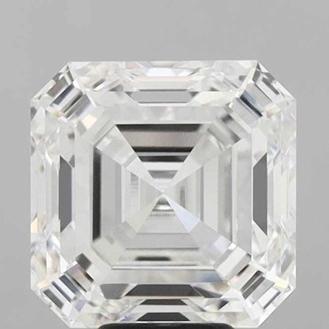 8.10ct F VVS2 Rare Carat Ideal Cut Asscher Lab Grown Diamond