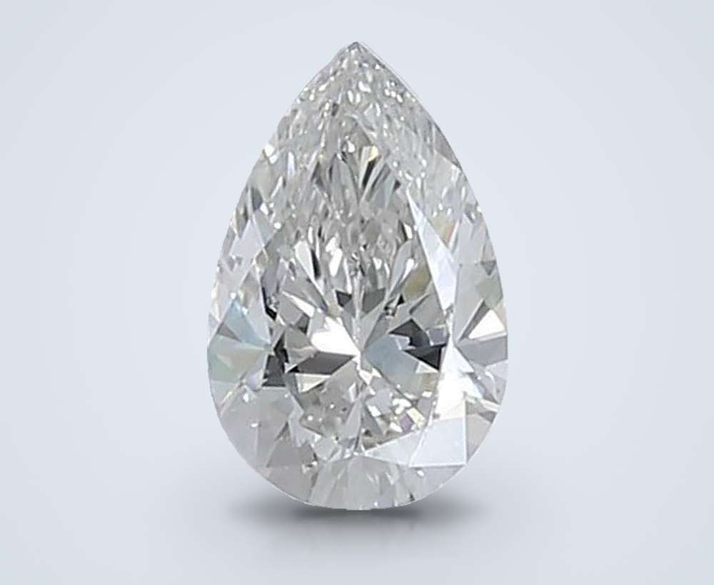 0.66 Carat Pear Lab Diamond