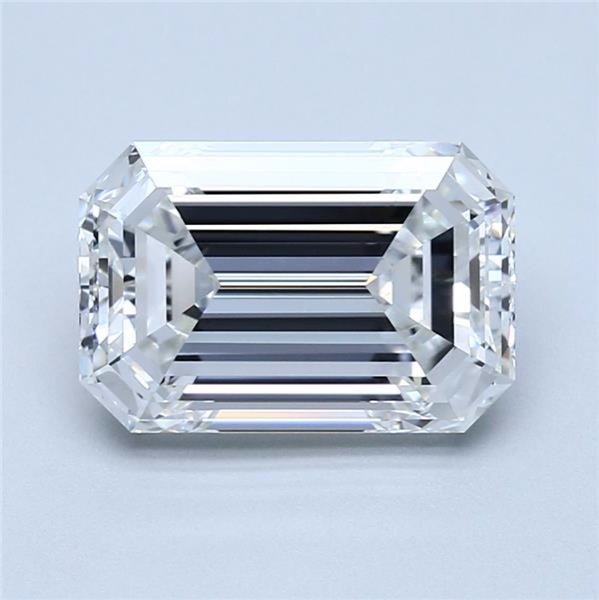 3.01ct E VVS1 Rare Carat Ideal Cut Emerald Diamond