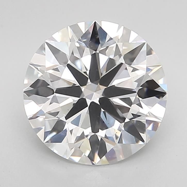 3.01ct D VS2 Rare Carat Ideal Cut Round Lab Grown Diamond