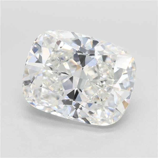6.05ct F VVS2 Rare Carat Ideal Cut Cushion Lab Grown Diamond