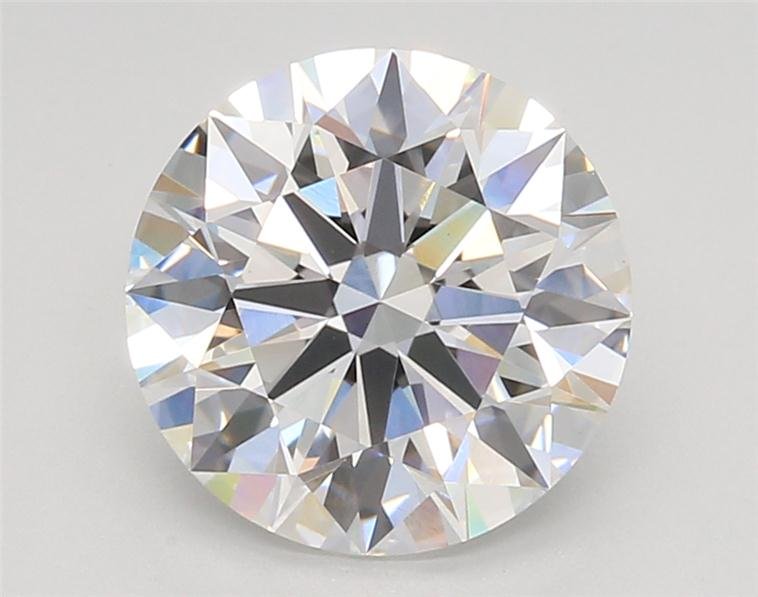 3.09ct F VVS2 Rare Carat Ideal Cut Round Lab Grown Diamond