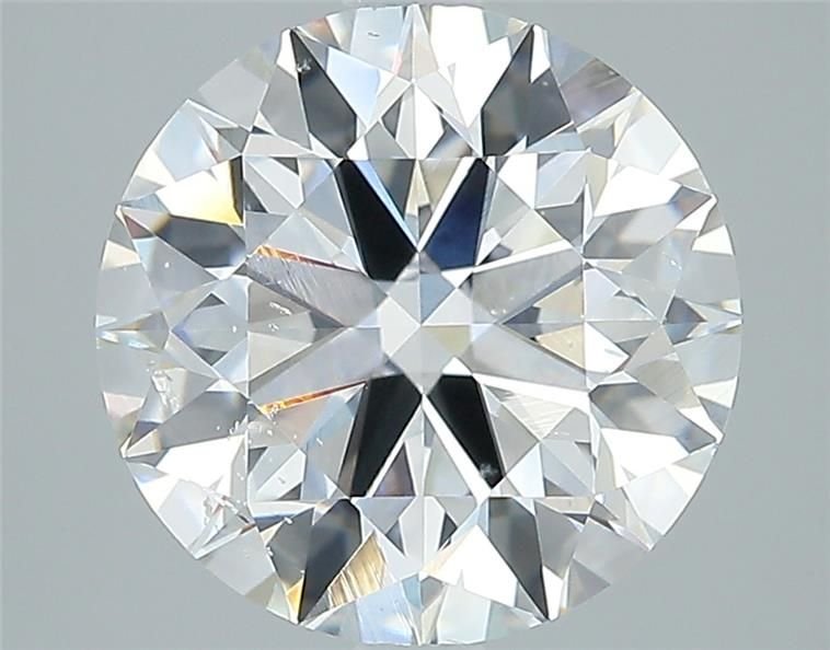 3.18ct G SI2 Rare Carat Ideal Cut Round Diamond