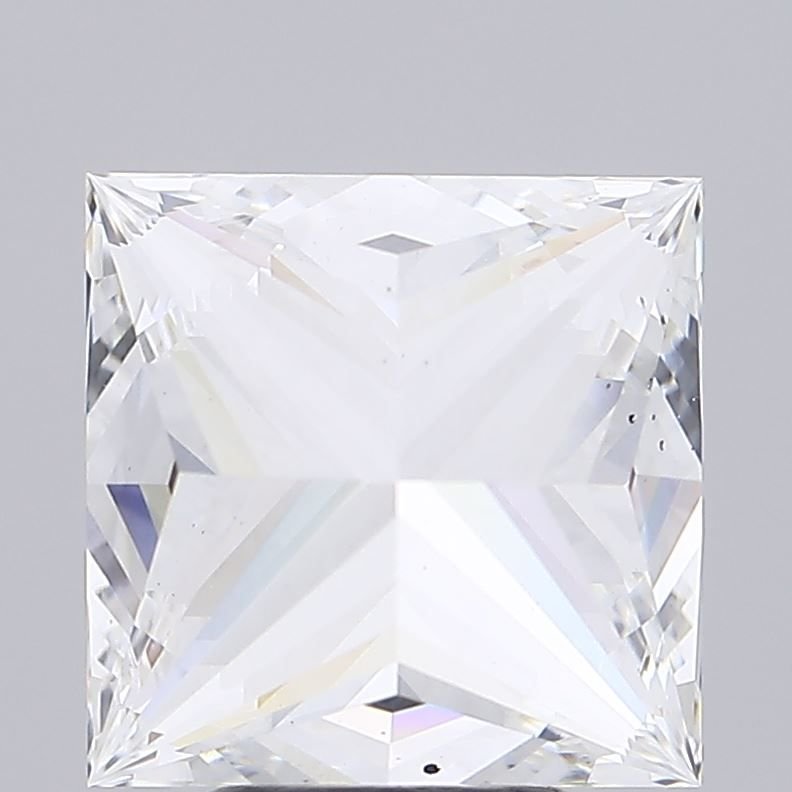 4.74ct E VS2 Rare Carat Ideal Cut Princess Lab Grown Diamond