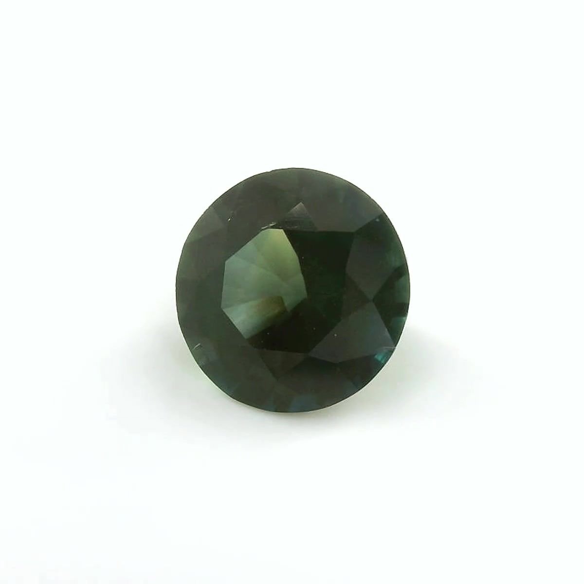 2.30 Carat Teal Round Sapphire