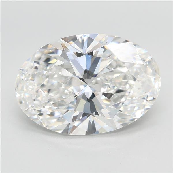 5.10ct F VVS2 Rare Carat Ideal Cut Oval Lab Grown Diamond