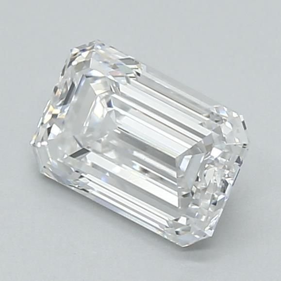 1.10ct D VVS2 Rare Carat Ideal Cut Emerald Lab Grown Diamond