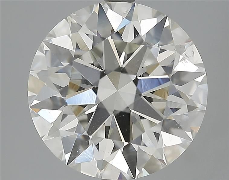 5.12ct J SI2 Rare Carat Ideal Cut Round Diamond