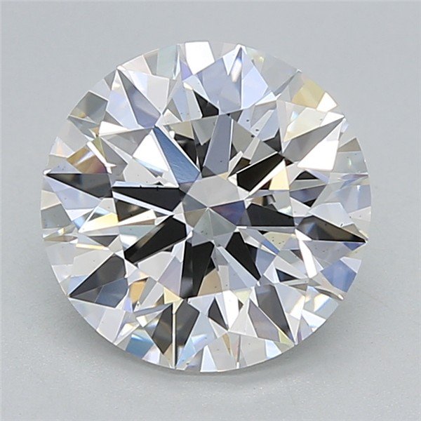 2.53ct F VS2 Rare Carat Ideal Cut Round Lab Grown Diamond