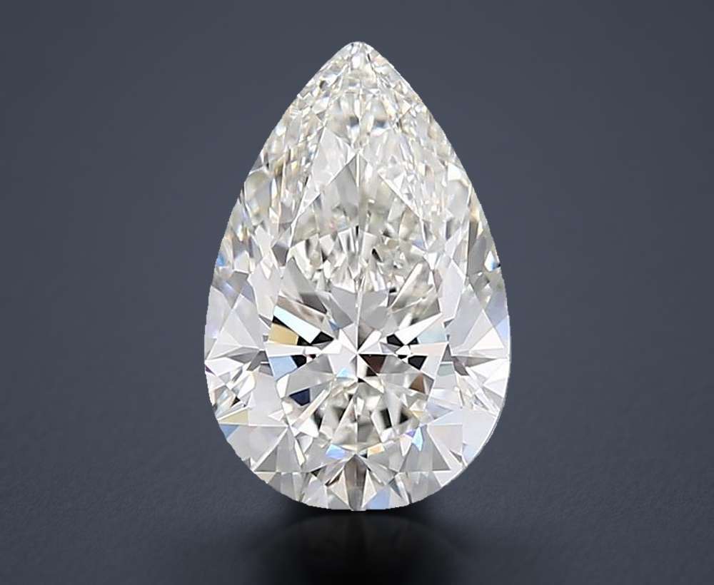 4.05 Carat Pear Lab Diamond