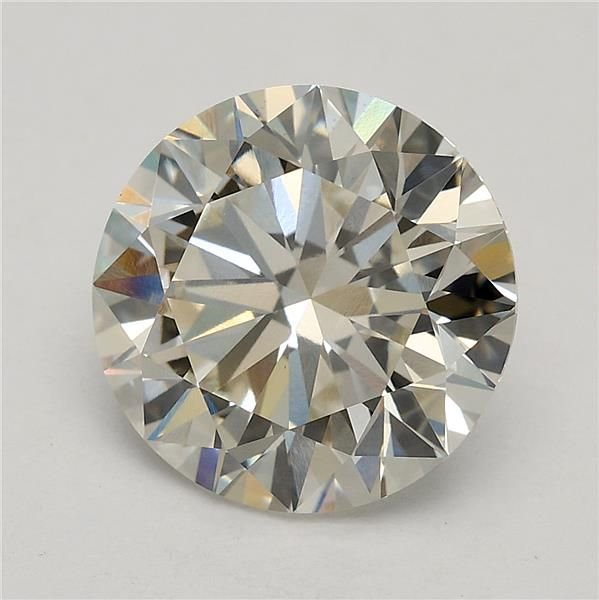 3.02ct J VS1 Excellent Cut Round Lab Grown Diamond