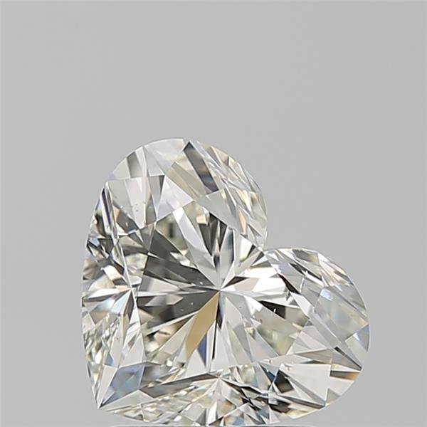 2.03ct K SI1 Rare Carat Ideal Cut Heart Diamond