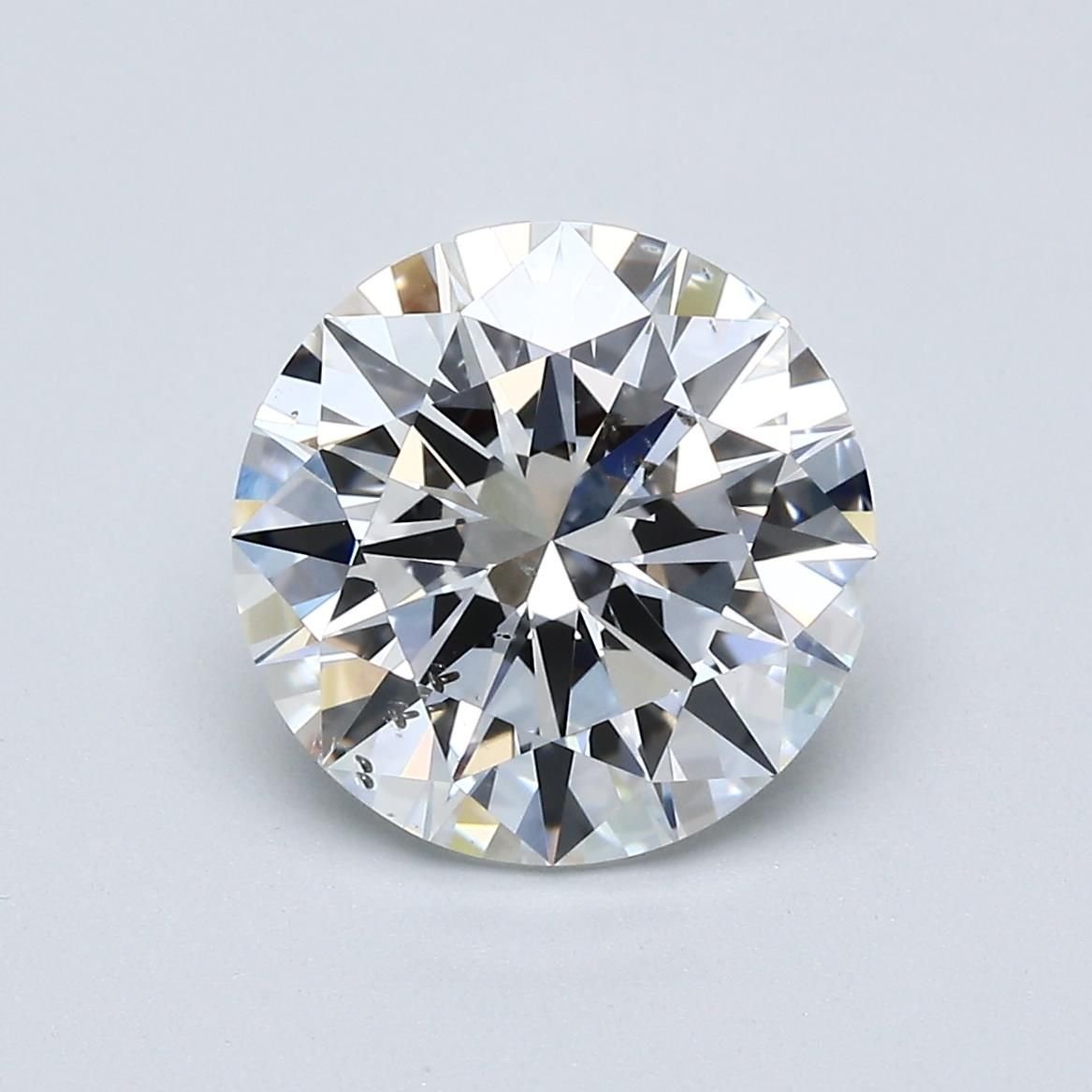 3.26ct D SI2 Rare Carat Ideal Cut Round Diamond
