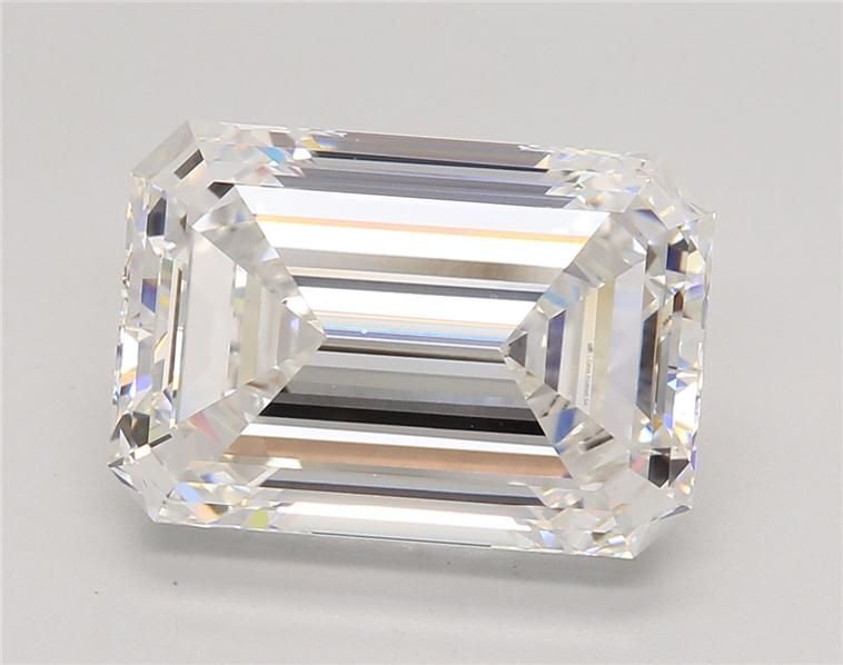 7.00ct F VS1 Rare Carat Ideal Cut Emerald Lab Grown Diamond