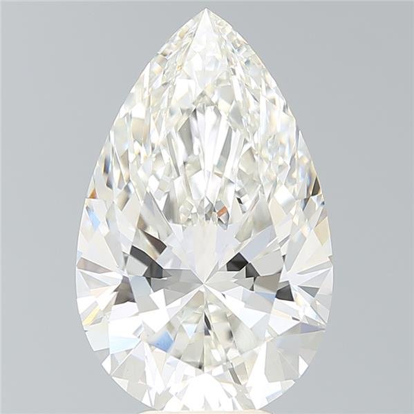 7.16ct H VS2 Rare Carat Ideal Cut Pear Lab Grown Diamond