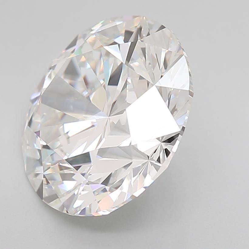 6.03ct F IF Rare Carat Ideal Cut Round Lab Grown Diamond