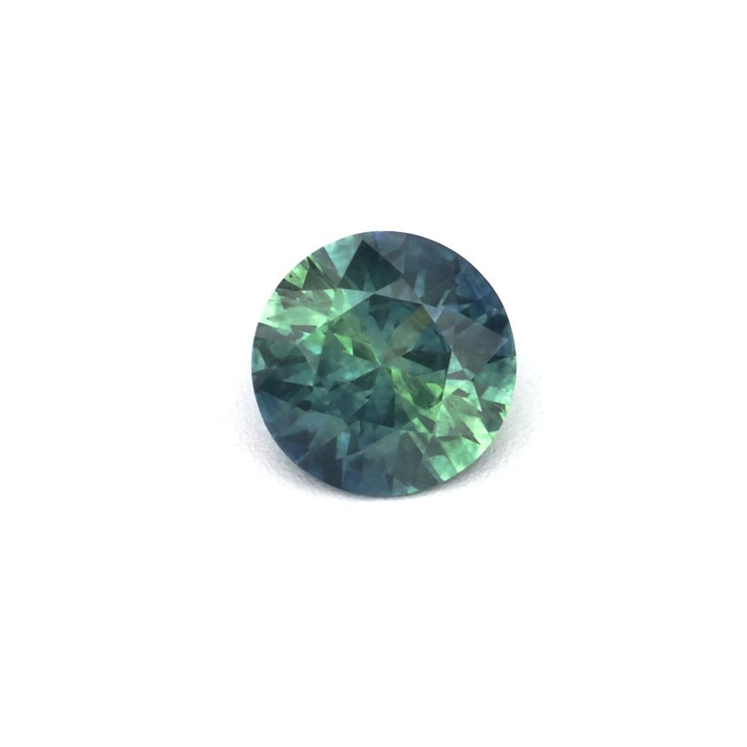 0.26 Carat Green Round Sapphire