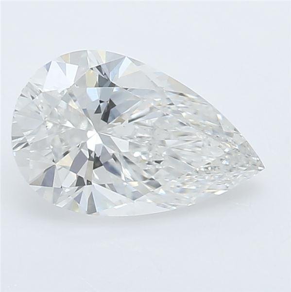 0.63ct F VVS2 Rare Carat Ideal Cut Pear Lab Grown Diamond