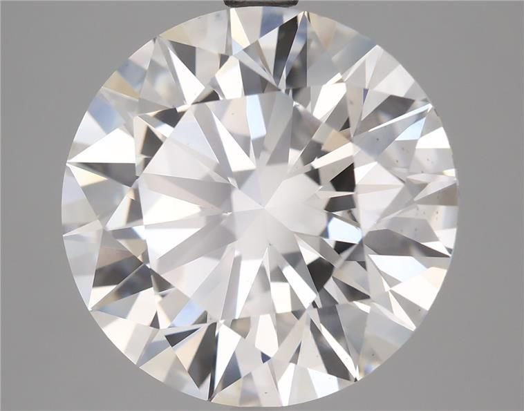 6.21ct F VS2 Rare Carat Ideal Cut Round Lab Grown Diamond