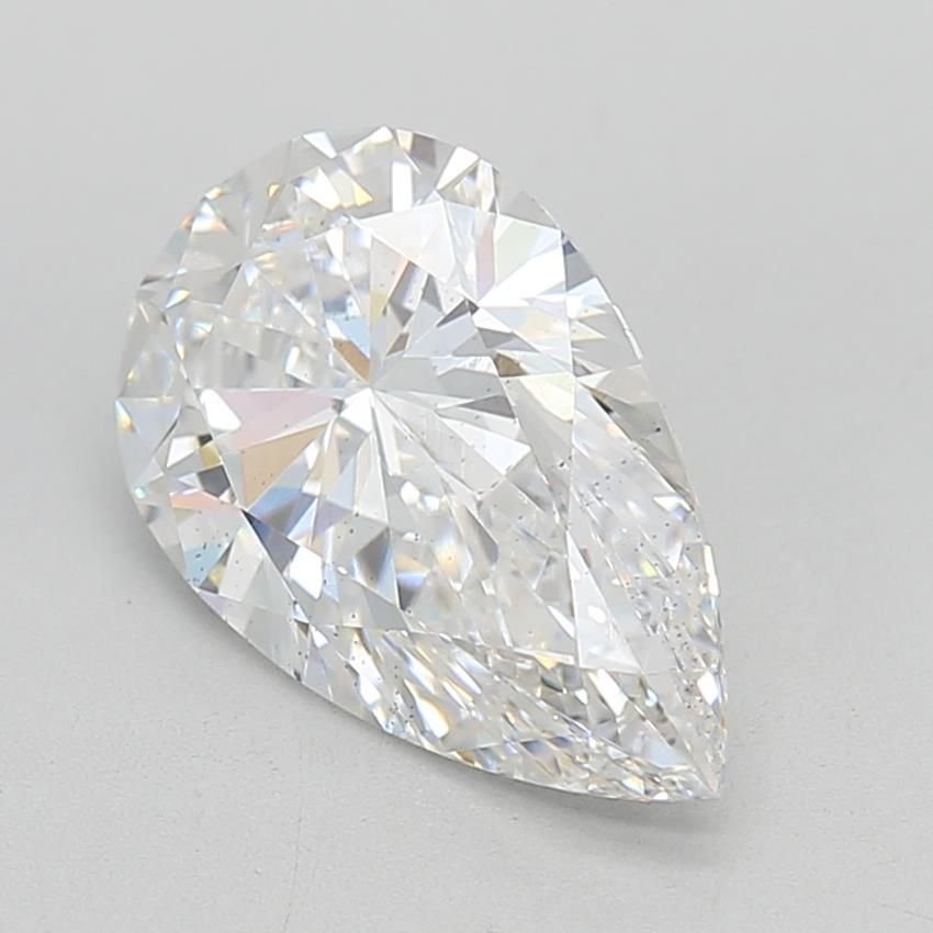 2.70ct E SI1 Rare Carat Ideal Cut Pear Lab Grown Diamond