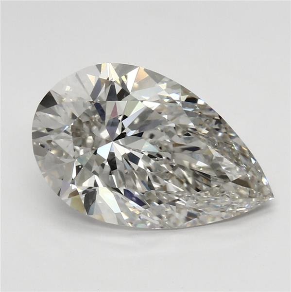 3.36ct H VS1 Rare Carat Ideal Cut Pear Lab Grown Diamond