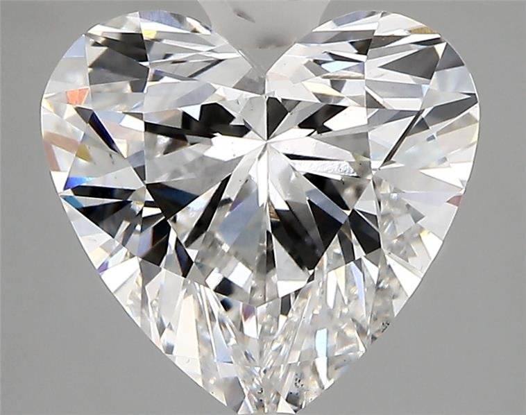 3.39ct F VS2 Rare Carat Ideal Cut Heart Lab Grown Diamond