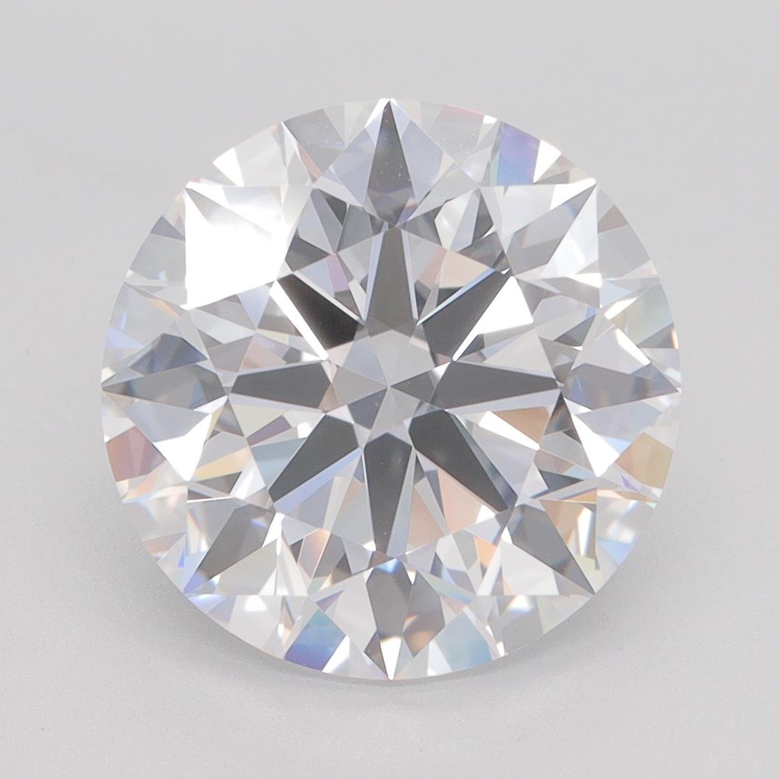 5.04ct D VVS2 Rare Carat Ideal Cut Round Lab Grown Diamond