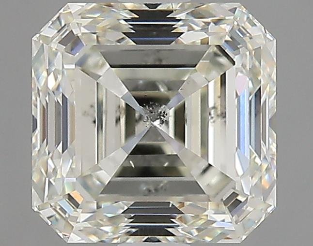 2.33ct K SI2 Rare Carat Ideal Cut Asscher Diamond