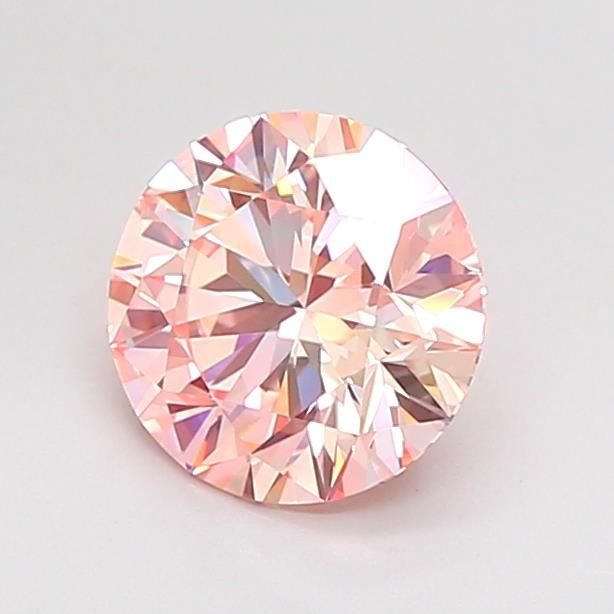 1.56 Ct. Fancy Intense Pink Round Lab Diamond
