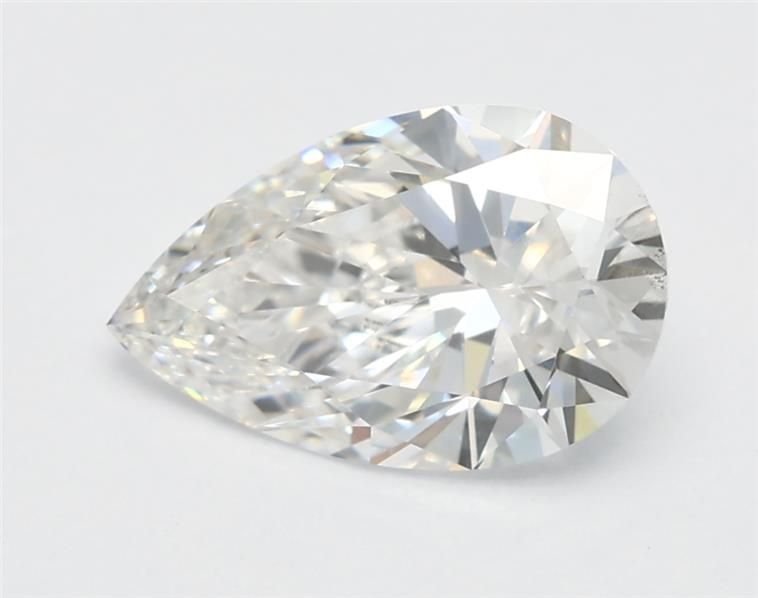 1.08ct F VS2 Rare Carat Ideal Cut Pear Lab Grown Diamond