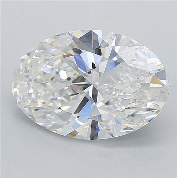3.01ct E VVS2 Rare Carat Ideal Cut Oval Lab Grown Diamond