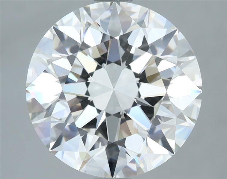 4.01ct H VS2 Rare Carat Ideal Cut Round Diamond