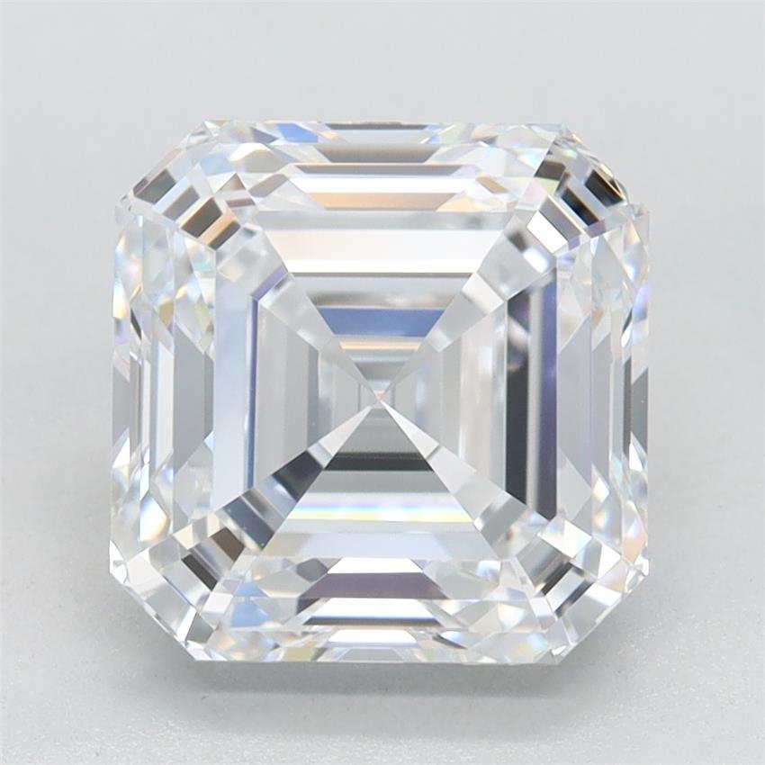 3.14ct D VVS1 Rare Carat Ideal Cut Asscher Lab Grown Diamond