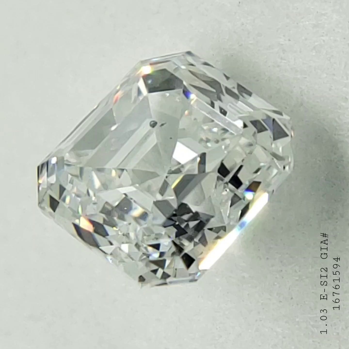 1.03 Carat Asscher Natural Diamond