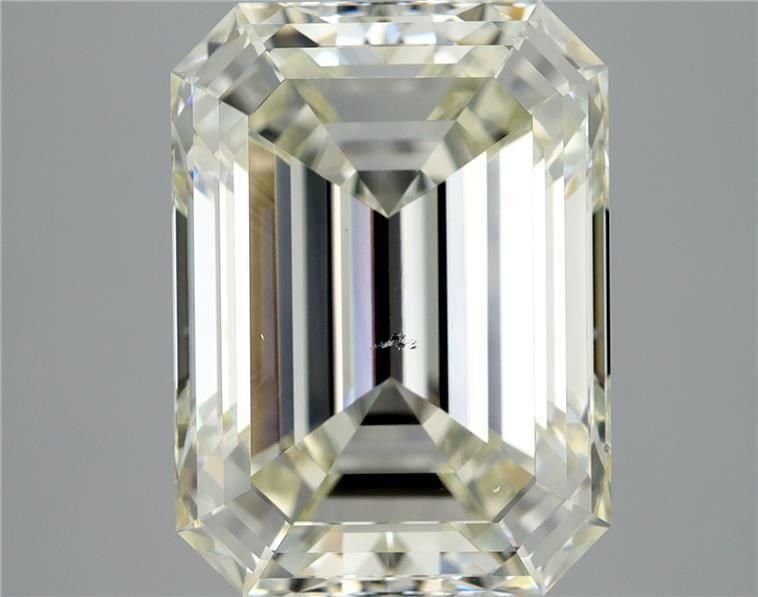 5.51ct K SI1 Rare Carat Ideal Cut Emerald Diamond