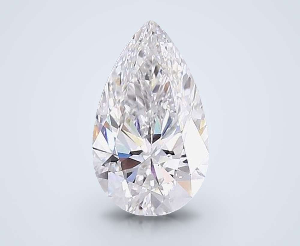 4.56 Carat Pear Lab Diamond