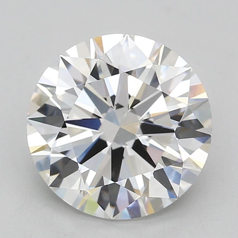 3.09ct E VVS2 Rare Carat Ideal Cut Round Lab Grown Diamond