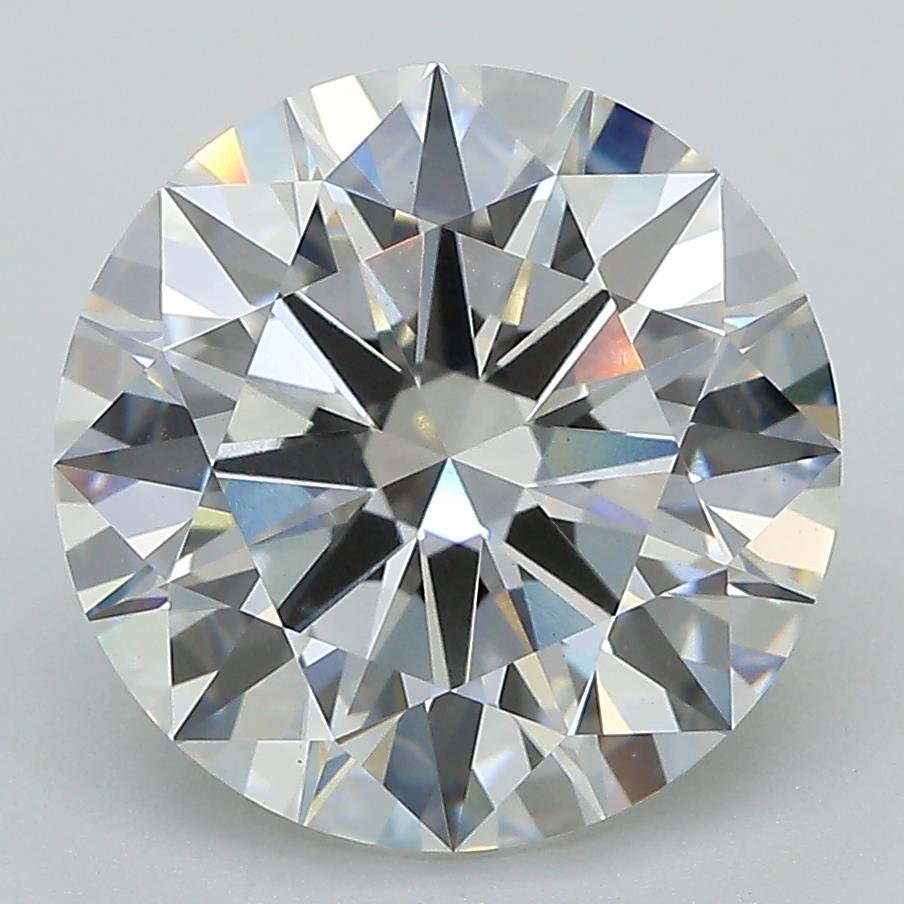 5.11ct F VS1 Rare Carat Ideal Cut Round Lab Grown Diamond