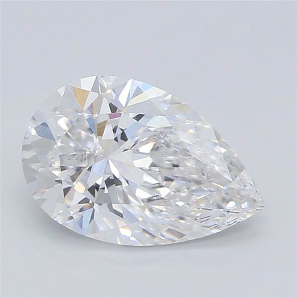 0.91ct E SI1 Rare Carat Ideal Cut Pear Lab Grown Diamond